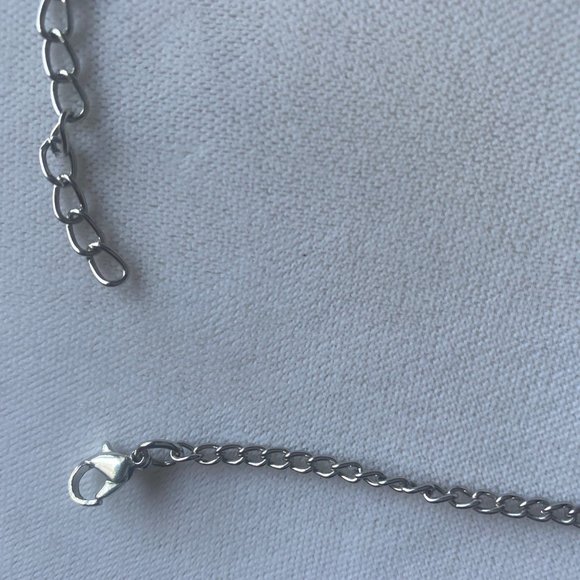 Necklace - pebbly pave shapes - Picture 6 of 6